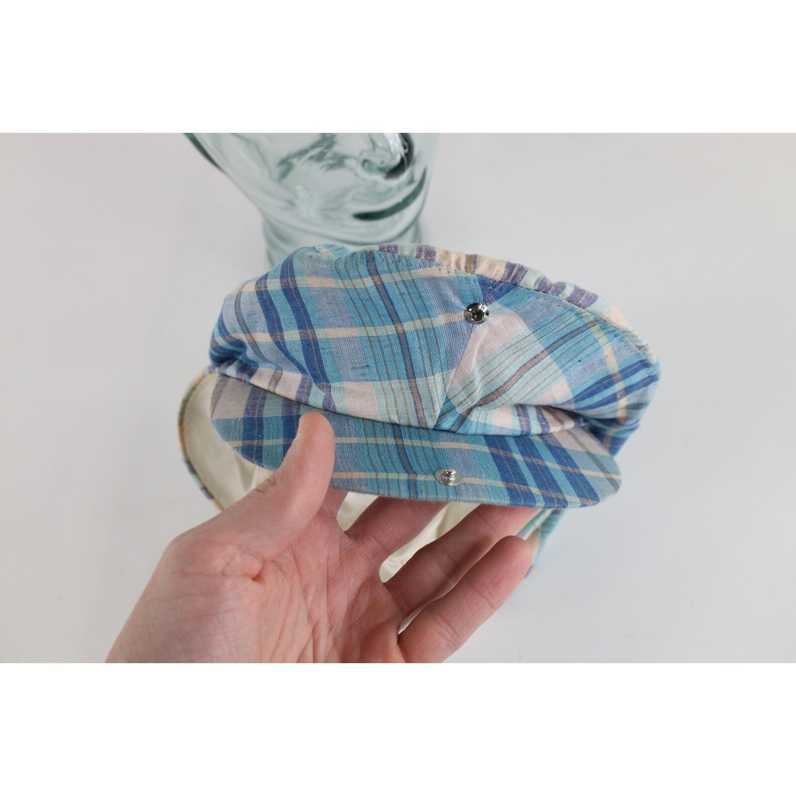 Vintage Vintage 70s 80s Streetwear Madras Plaid Newsboy Cabbie Hat Size ONE SIZE - 10 Thumbnail
