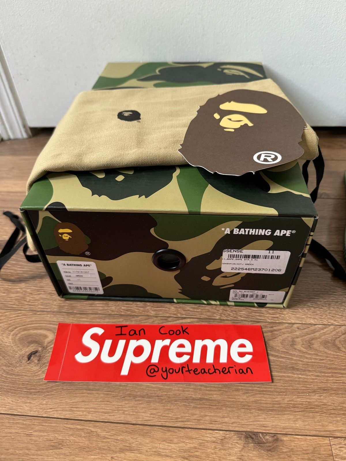 Bape BAPESTA #4 M1 Size US 11 / EU 44 - 10 Thumbnail