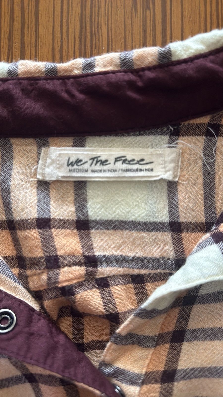 Free People Free People Pacific Dawn Plaid peplum top! Size M / US 6-8 / IT 42-44 - 4 Thumbnail