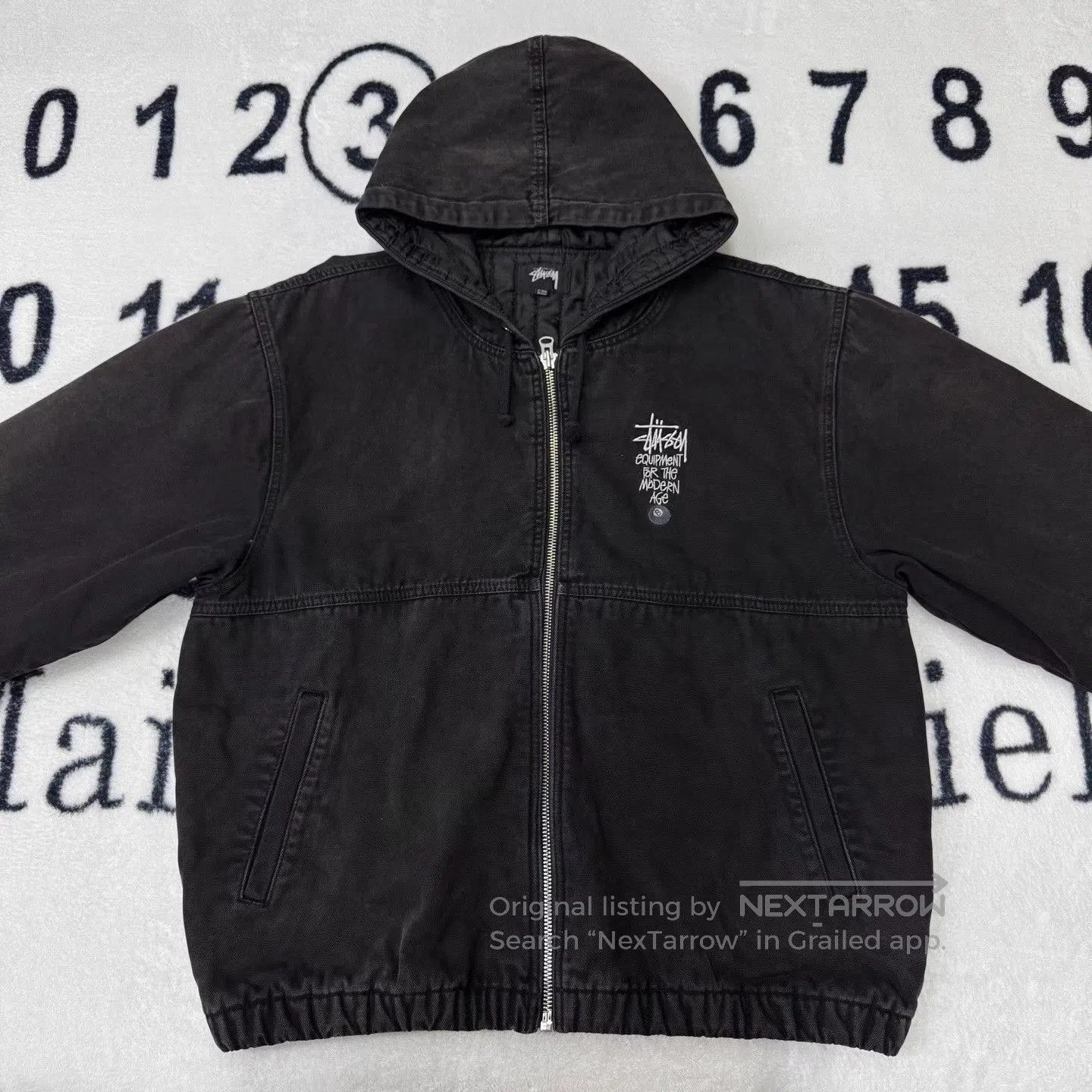 Stussy Black Hooded Zip. Size US XL / EU 56 / 4 - 1 Thumbnail