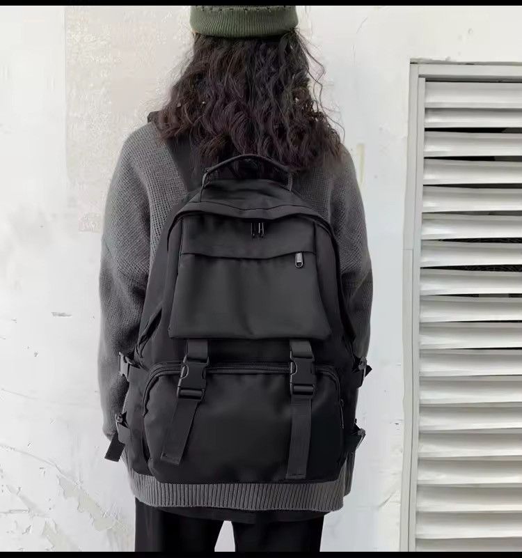 Other Casual Streetwear Capacity Canvas Large School Backpack Size ONE SIZE - 1 Thumbnail