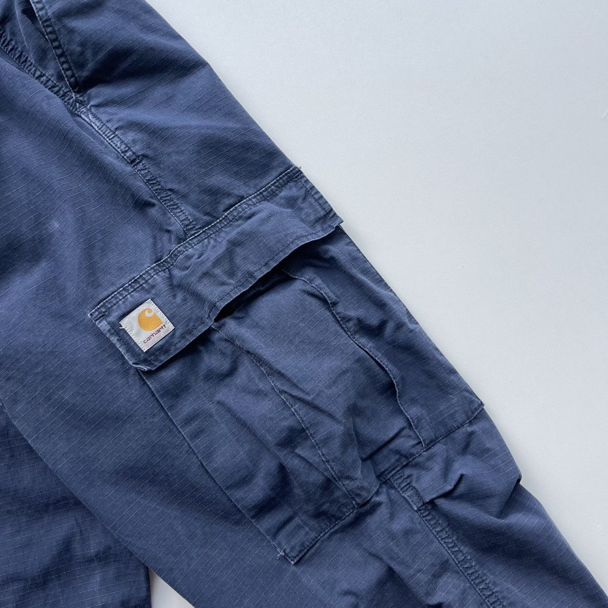 Carhartt Wip Carhartt WIP Regular Fit Cargo Baggy Pants Washed Blue Size US 38 / EU 54 - 7 Thumbnail