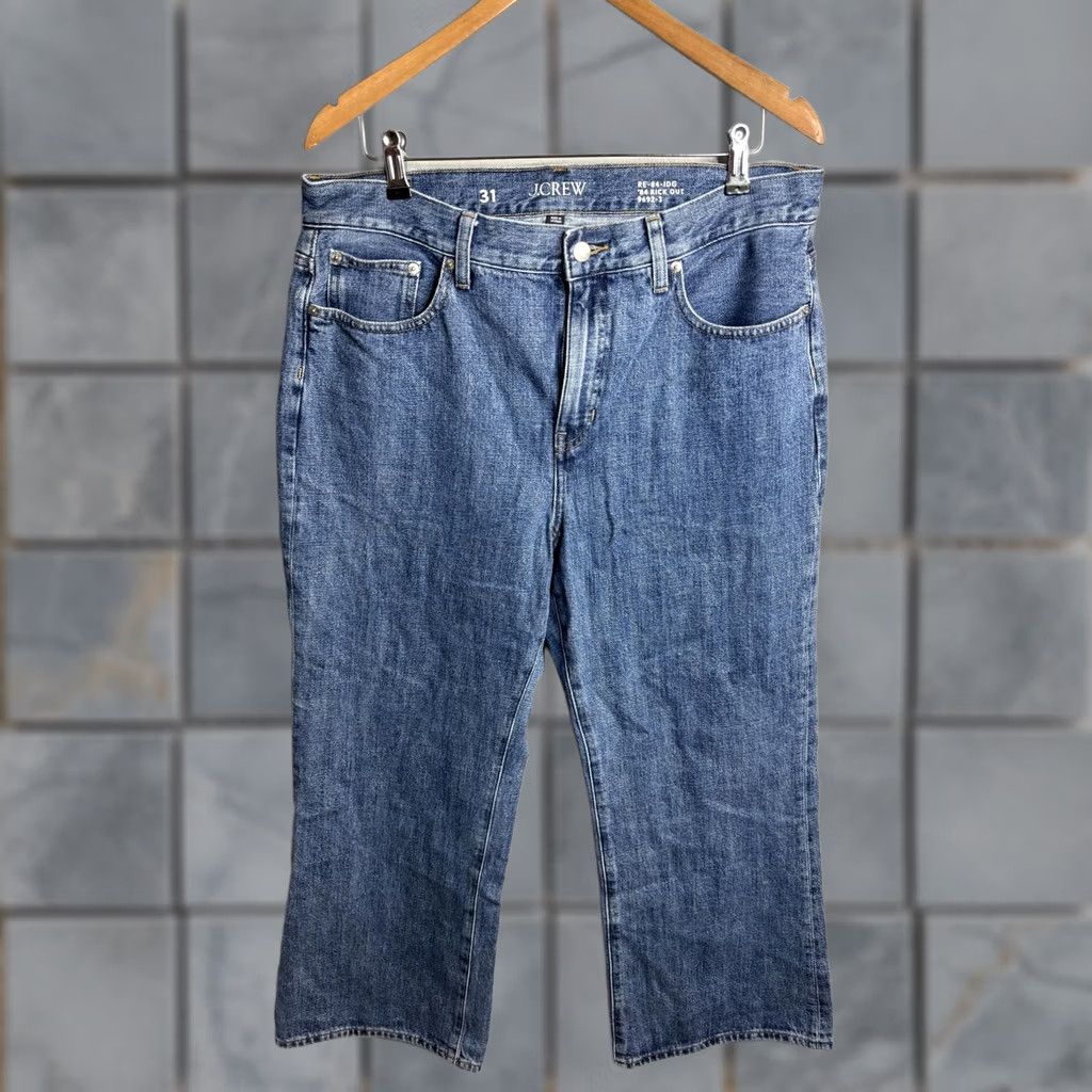 J.Crew J.Crew Jeans Mens 33x27 Blue 84 Kick Out High Rise Bootcut 5 Pocket Denim Size US 31 - 1 Thumbnail