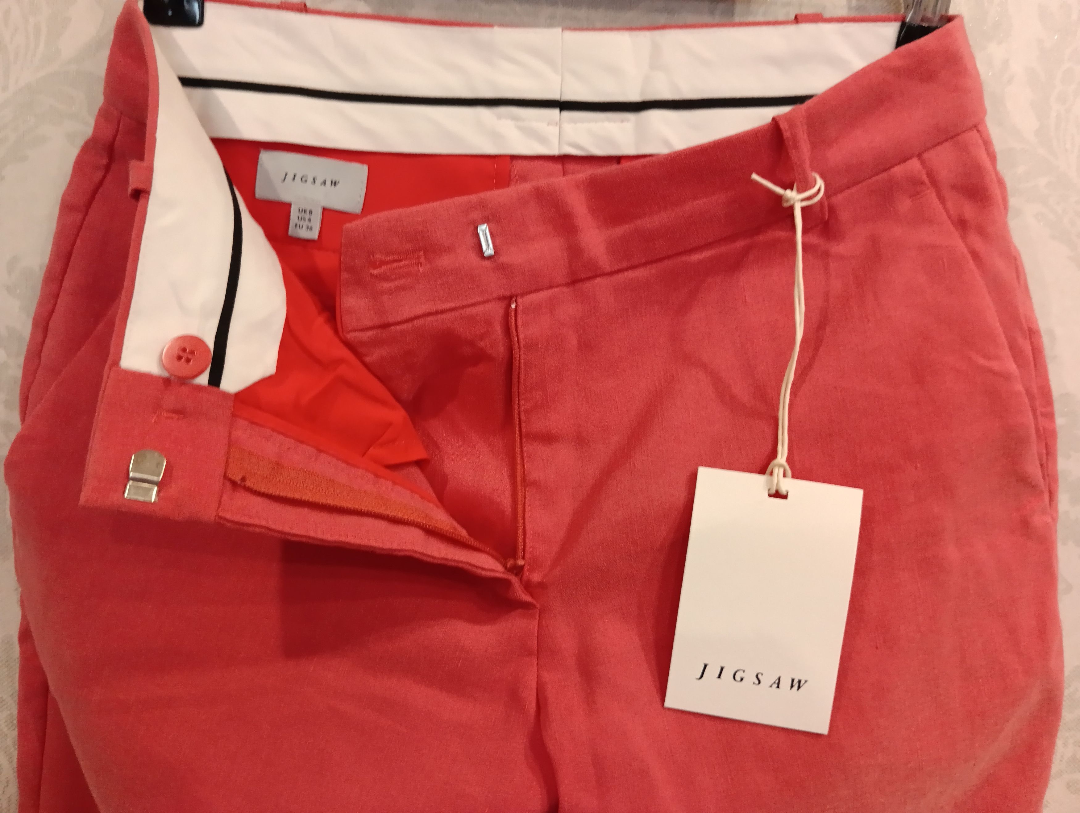 Jigsaw Jigsaw Women Palmer Portofino Pants Pink Size 27" / US 4 / IT 40 - 8 Thumbnail