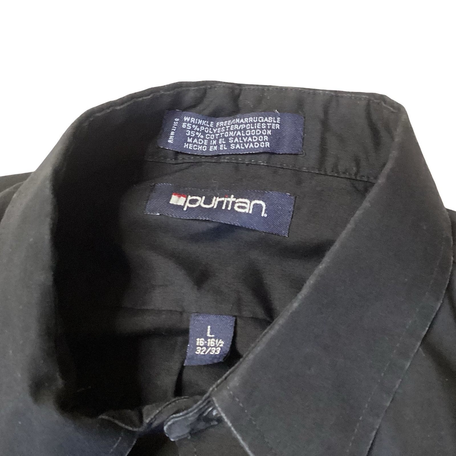 Puritan Puritan Black Dress Shirt Size US L / EU 52-54 / 3 - 3 Thumbnail