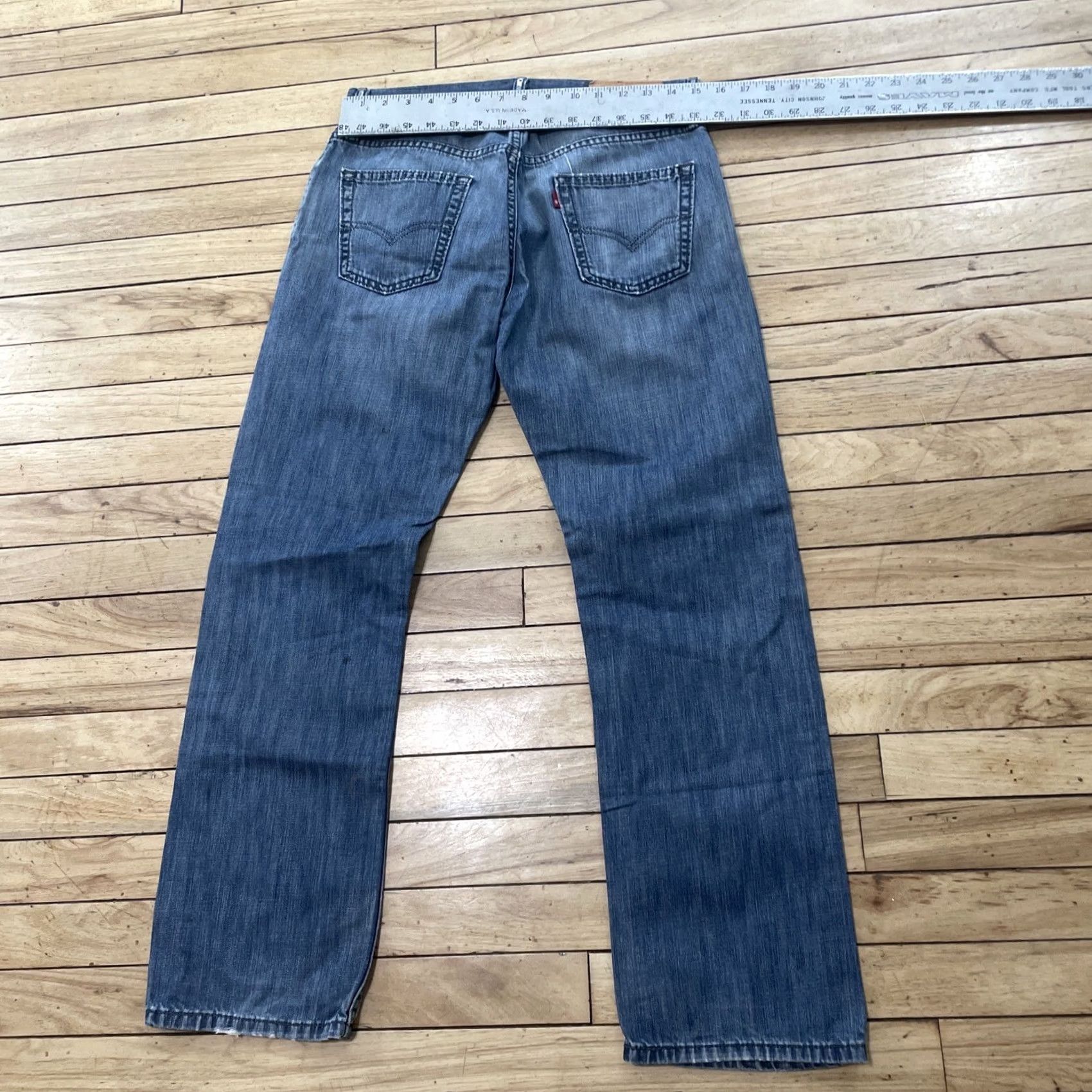 Levi's Levi's 514 Jeans Men 30x29 Slim Straight Blue Denim Skate School USA Y2k Streetwear Pants Size US 30 / EU 46 - 7 Thumbnail