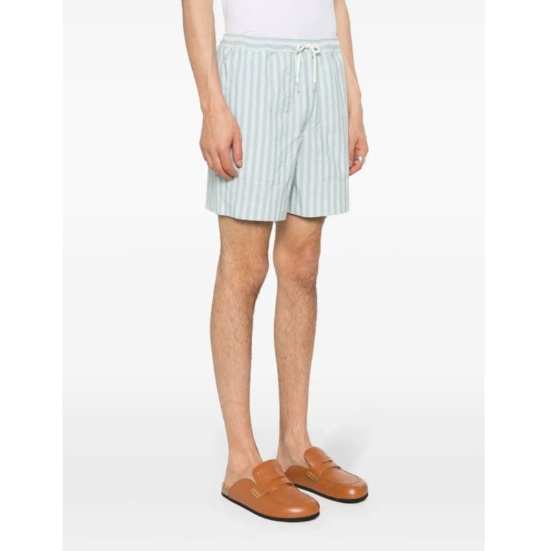 Maison Kitsune Maison Kitsune Mens Blue Striped Shorts Size L MSRP $419 Size US 32 / EU 48 - 3 Thumbnail