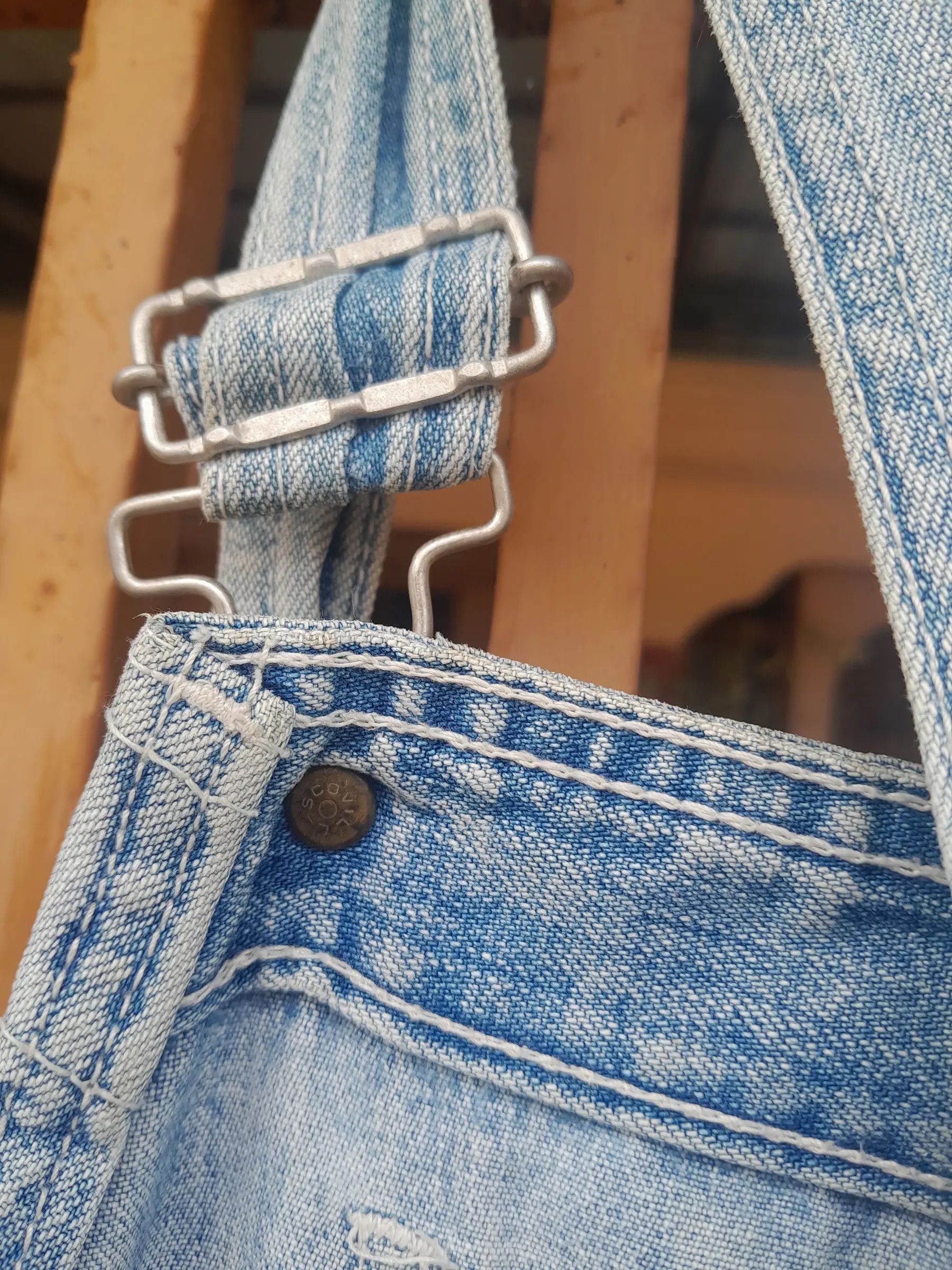 Vintage Vintage BIG JOHN scovvil button overall jeans denim Size US 40 / EU 56 - 11 Thumbnail