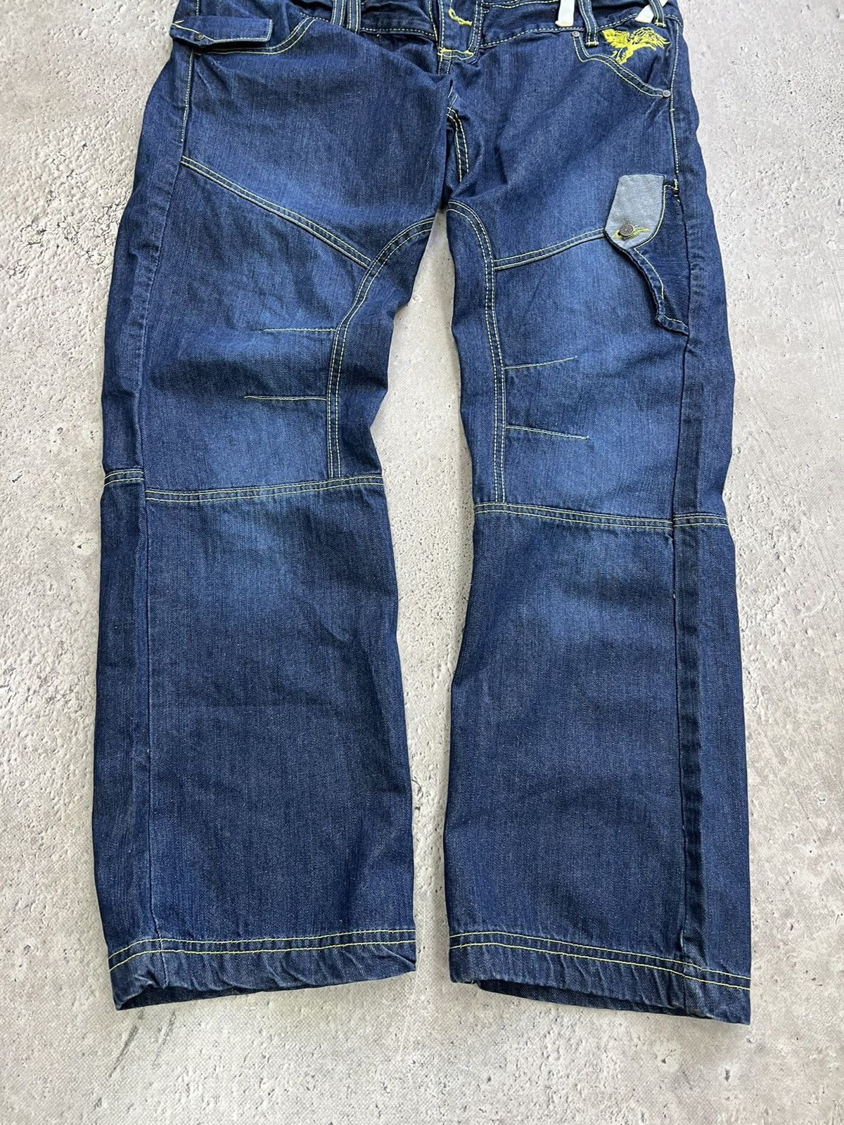 Japanese Brand × Junya Watanabe × Le Grande Bleu (L.G.B.) Vintage Japanese flare wide-leg 3D pocket utility cargos Size US 32 / EU 48 - 2 Thumbnail
