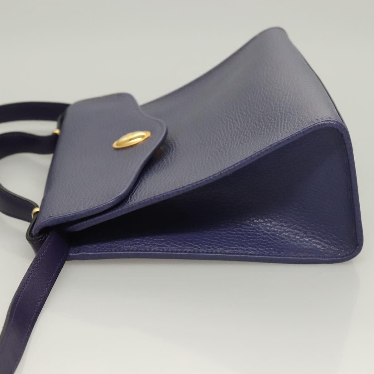 Dior DIOR Hand Bag Leather Gold Purple Gray Size ONE SIZE - 5 Thumbnail