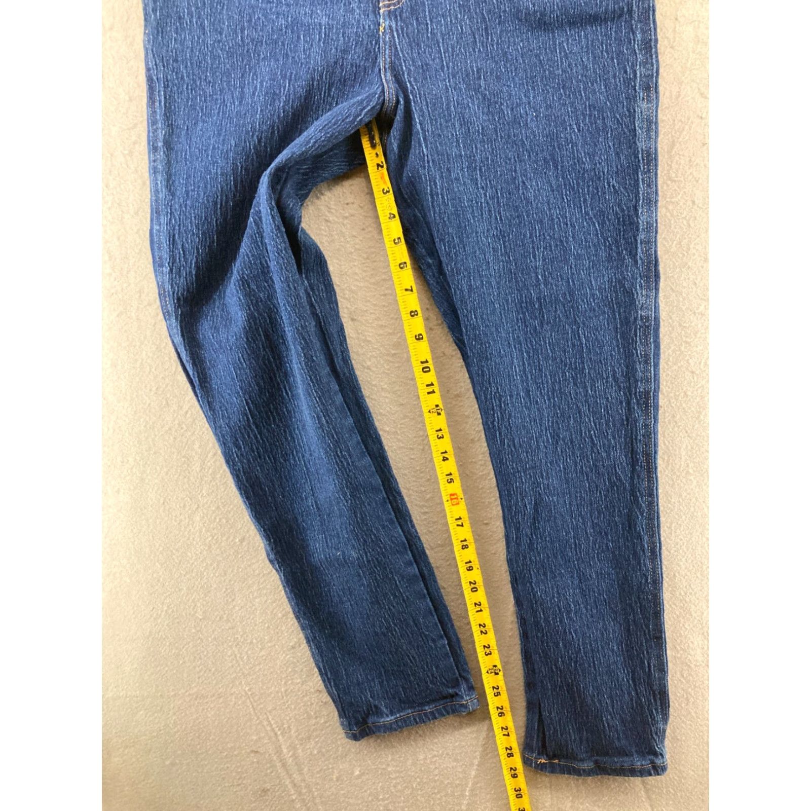 Vintage Action West High Rise Mom Jeans Womens 18 Stretch Denim Stone Wash Blue Size 40" / US 18 - 5 Thumbnail