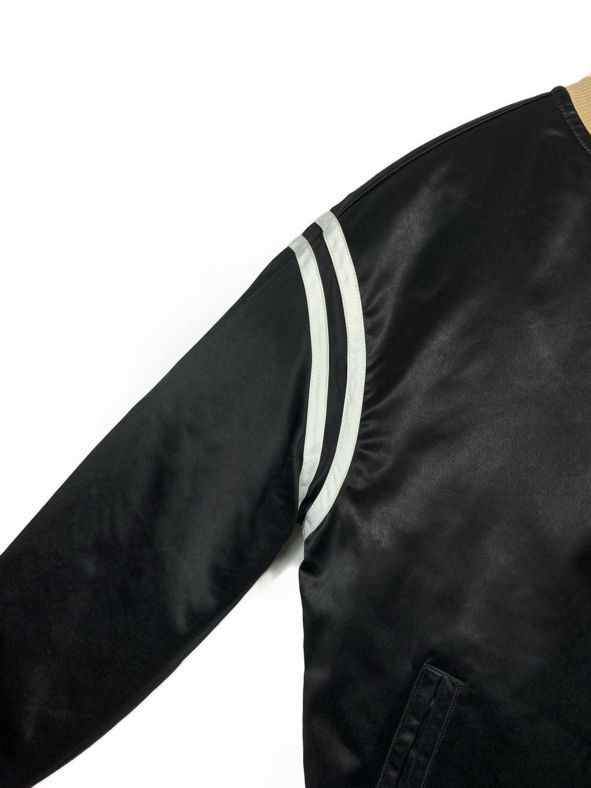 Ojardorf OJARDORF Black Satin Bomber Jacket Men's Small Varsity Style Size US S / EU 44-46 / 1 - 8 Thumbnail