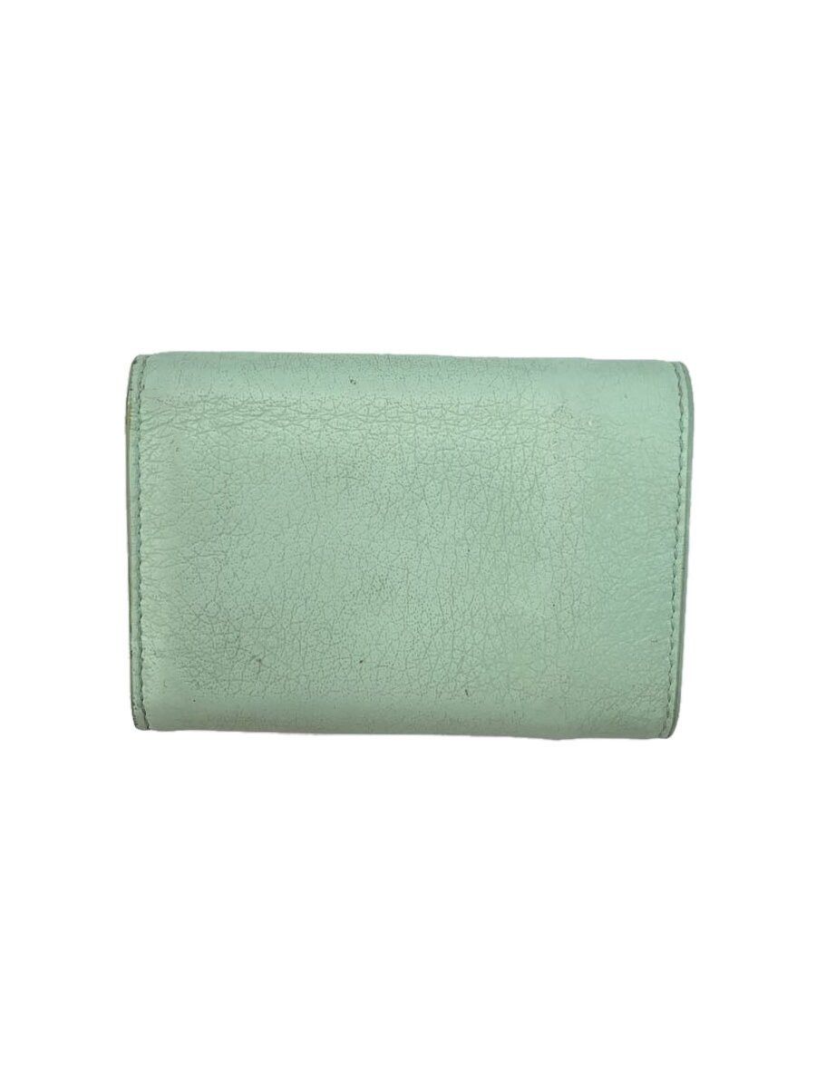 Balenciaga Balenciaga Paper Leather Mini Wallet Green Size ONE SIZE - 2 Thumbnail