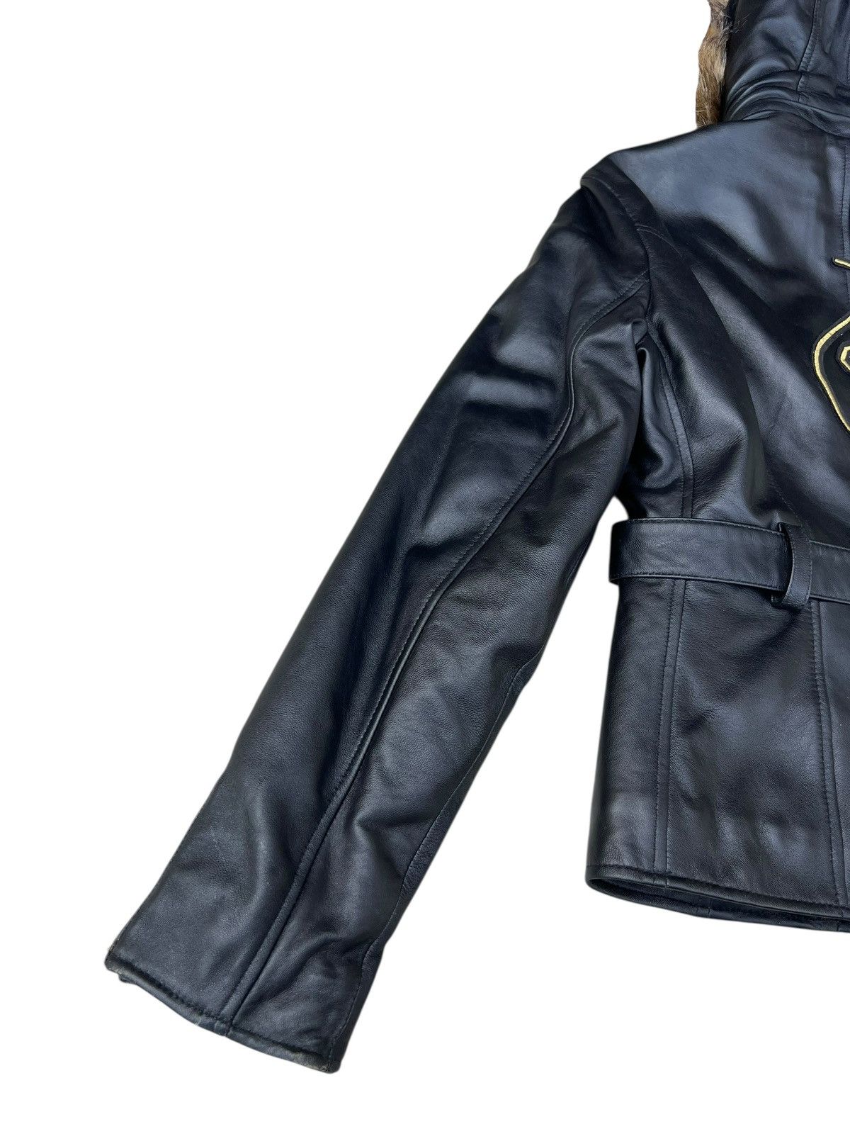 Leather Baby Phat Nappa Leather Jacket Hoodie Size L / US 10 / IT 46 - 21 Thumbnail