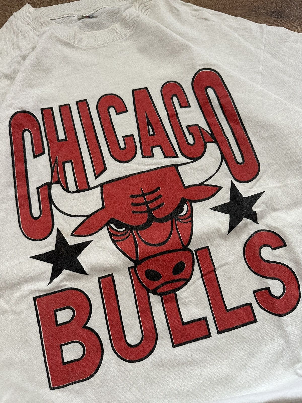 NBA 🔥VINTAGE 90’s CHICAGO BULLS SINGLE STICH T-SHIRT🔥 Size US XL / EU 56 / 4 - 2 Thumbnail