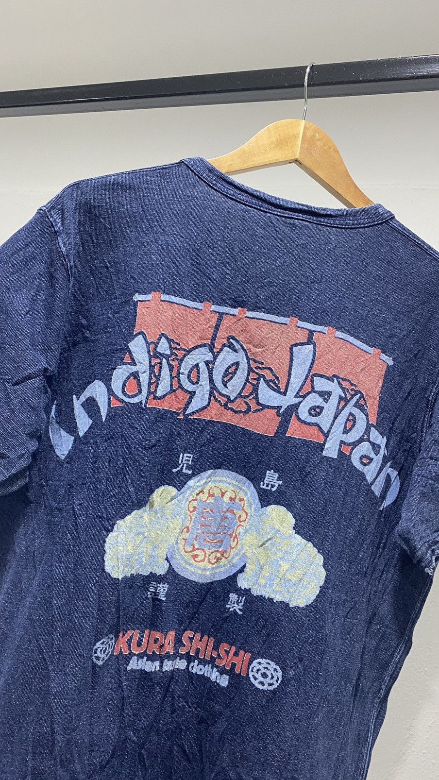 Indigo Distressed Indigo Japan Kura Shi Shi like Kapital Size US XL / EU 56 / 4 - 17 Thumbnail
