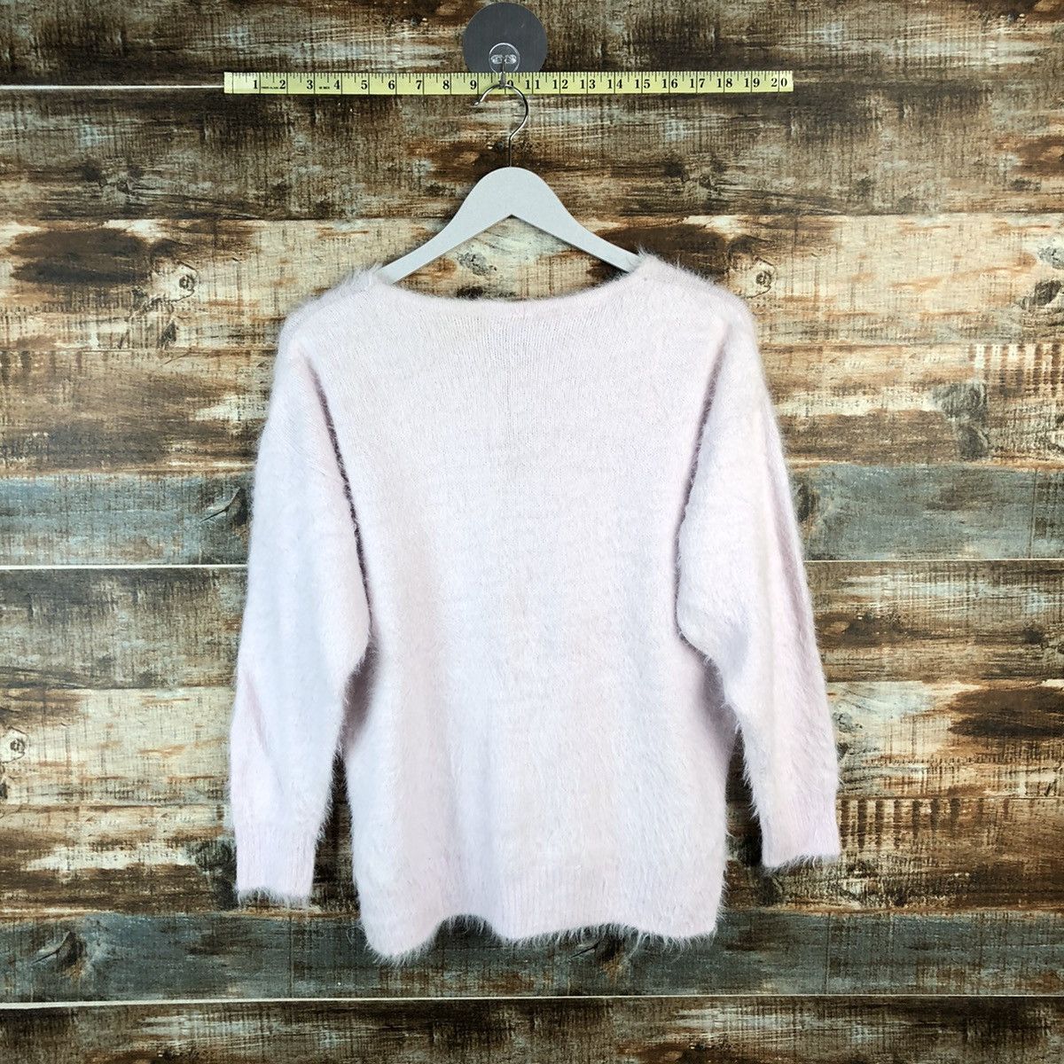 Japanese Brand DL Glacier Pink Mohair Knitwear #C433 Size L / US 10 / IT 46 - 12 Thumbnail