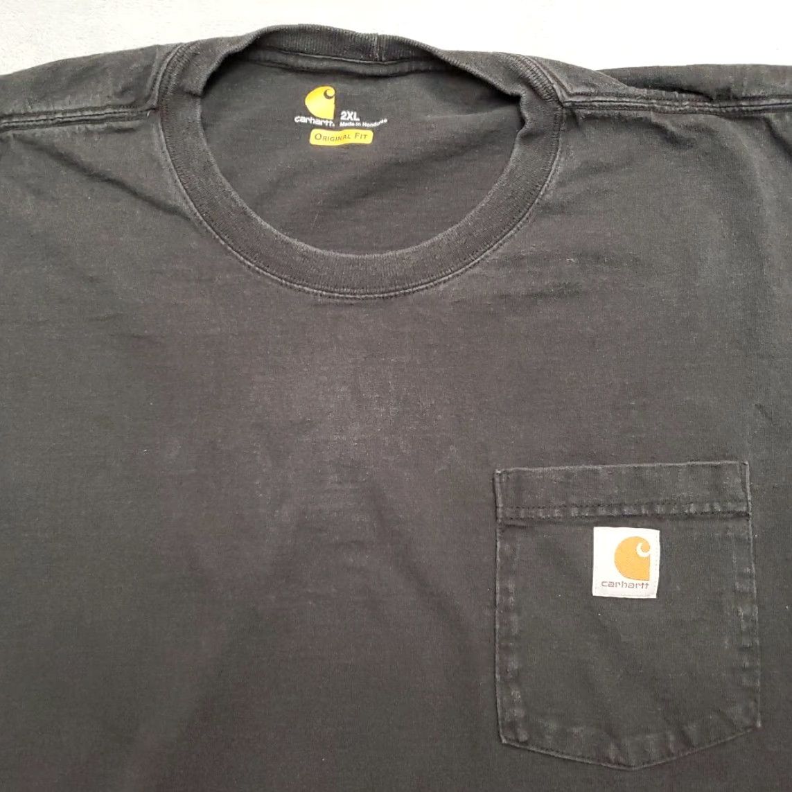 Carhartt Carhartt Shirt Mens XXL Black Original Fit Crewneck Short Sleeve Pocket Tee Size US XXL / EU 58 / 5 - 3 Thumbnail