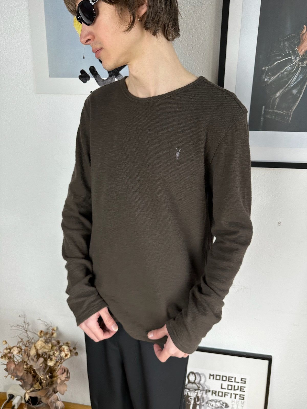 Allsaints × Designer × Japanese Brand AllSaints Longsleeve Jumper Pull Knitwear Designer Size US M / EU 48-50 / 2 - 1 Thumbnail