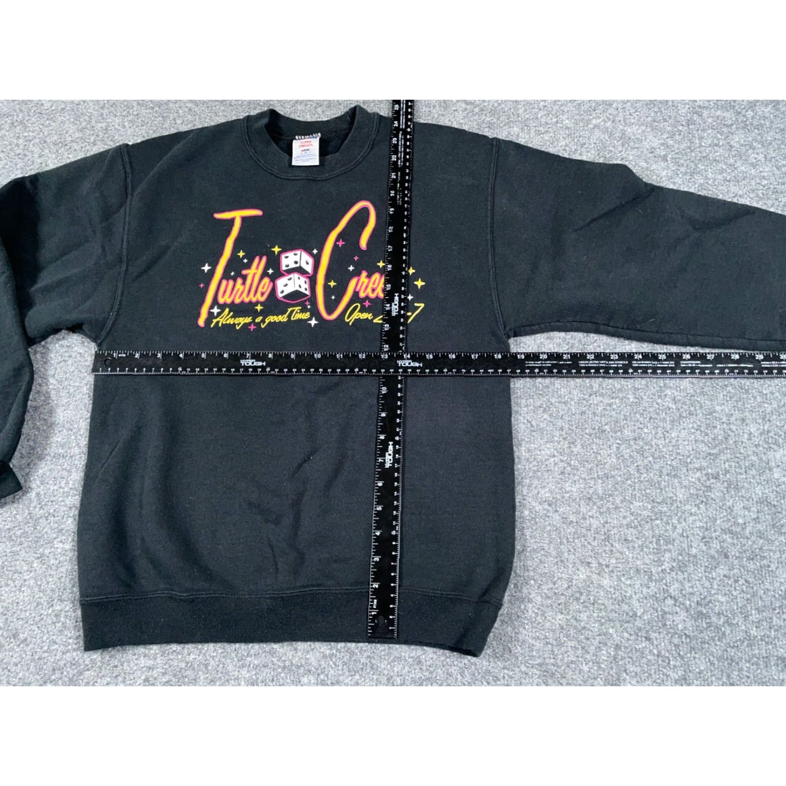 Jerzees VINTAGE Jerzees Sweatshirt Crewneck Black Adult Small Turtle Creek Casino 90s Hipster Retro City Logo Mens Size US S / EU 44-46 / 1 - 4 Thumbnail