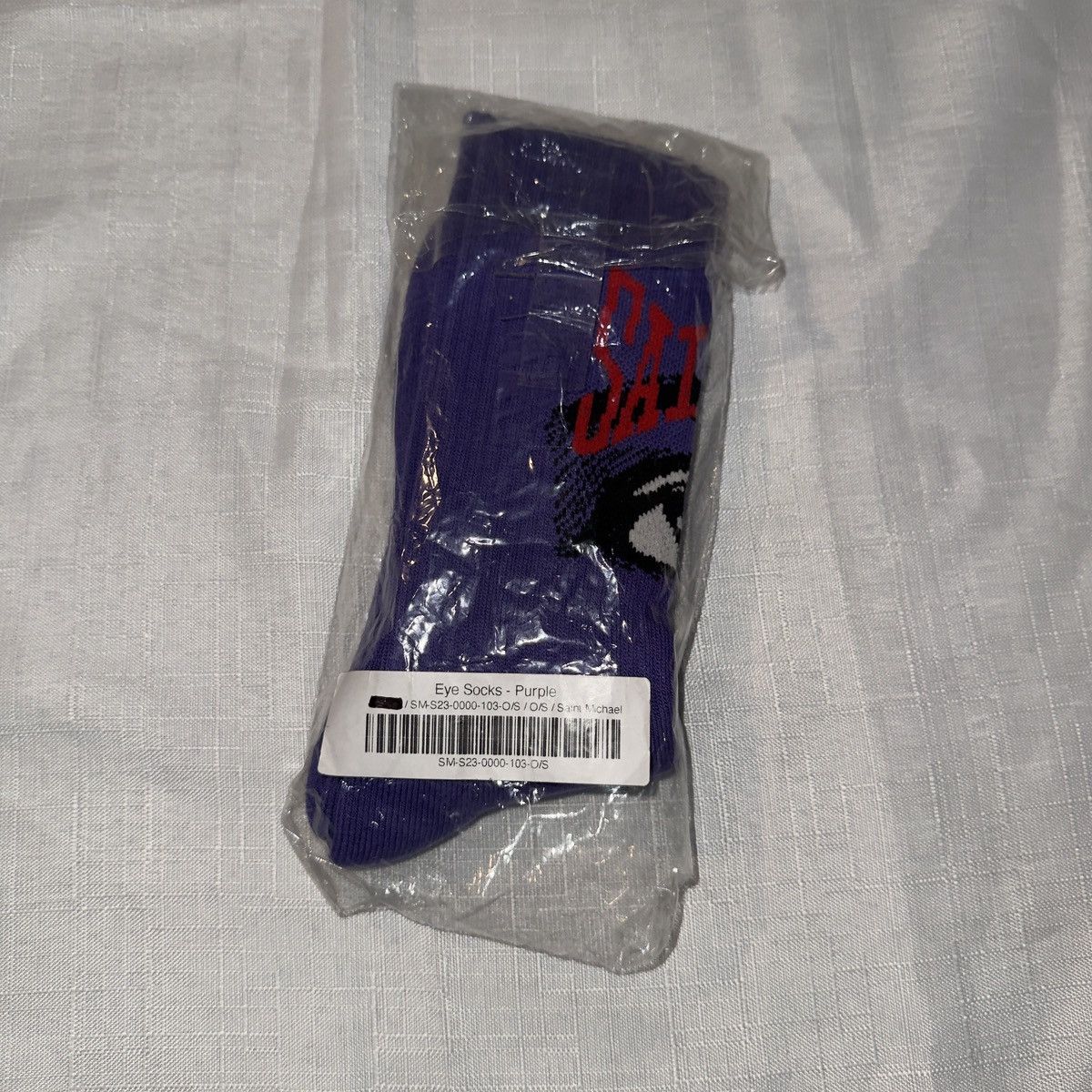 Saint Michael Saint Michael Eye Socks “Purple” Size ONE SIZE - 4 Thumbnail