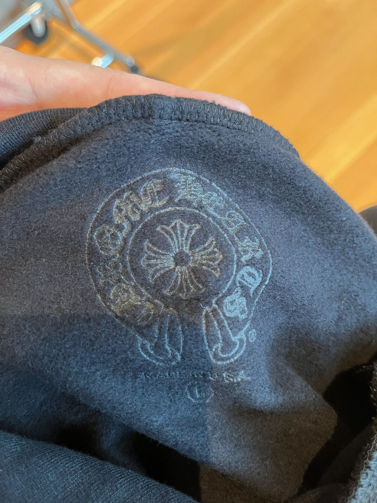 Chrome Hearts Chrome Hearts black blue vertical print hoodie Size US L / EU 52-54 / 3 - 4 Thumbnail