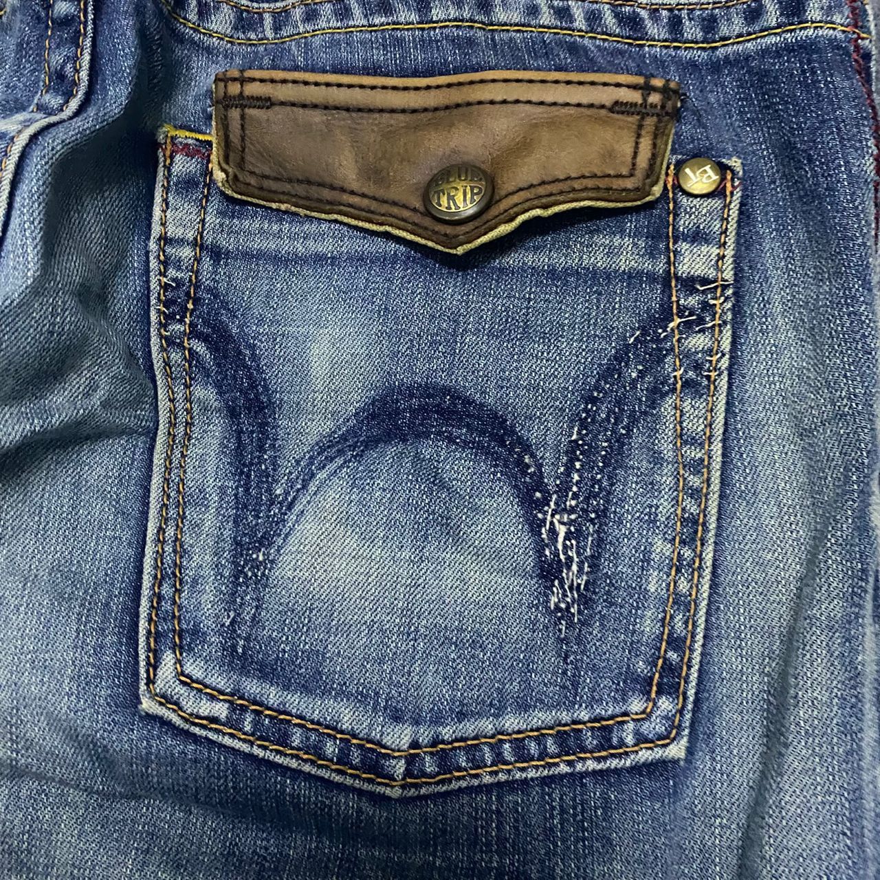 Edwin 💥Flare💥 Edwin Blue Trip Backle Back Distressed Denim Size US 34 / EU 50 - 15 Thumbnail