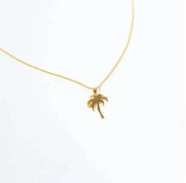 Stussy CC000021 Size: OS / Palm Tree Necklace Pendant Chain in Gold Size ONE SIZE - 3 Thumbnail