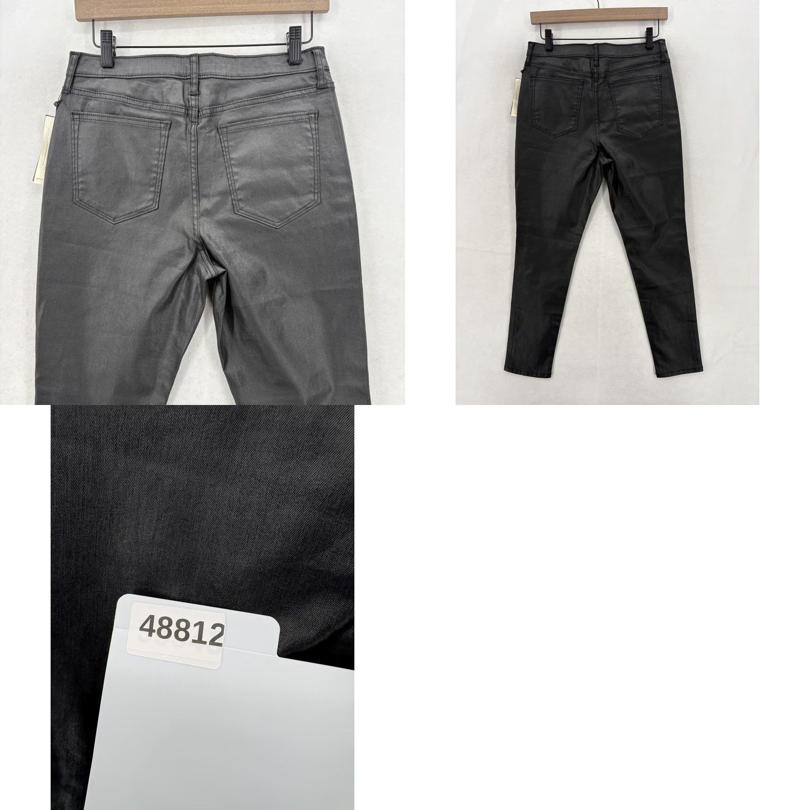 Banana Republic Banana Republic High Rise Skinny Jeans Womens 6P Petite Black NWT Stretch Coated Denim 5-Pocket Rise Slim Inseam 26in XS? Size 28" / US 6 / IT 42 - 10 Thumbnail