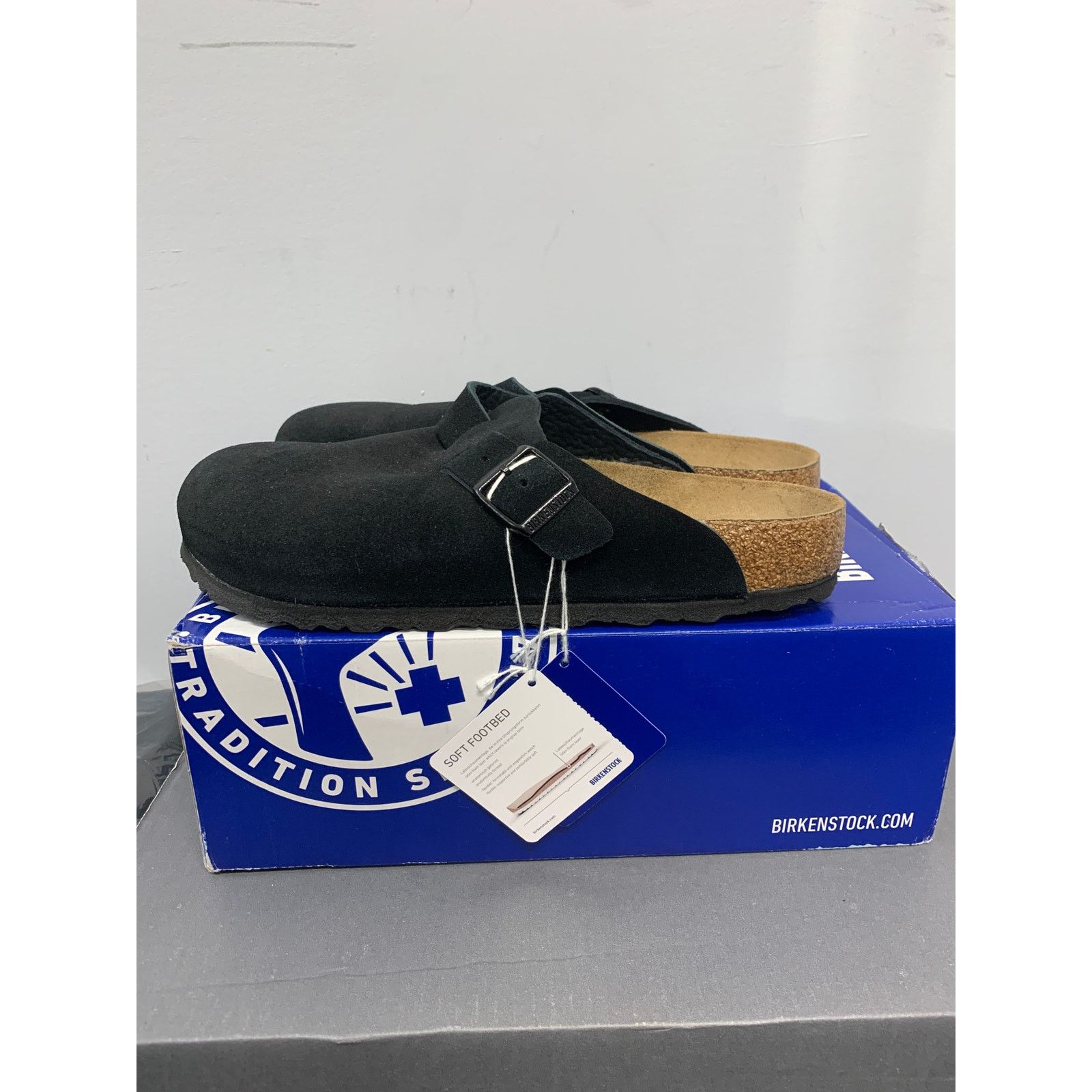 Birkenstock Birkenstock Boston Soft Footbed Suede Black Size 42 / 9 US Size US 9 / EU 42 - 4 Thumbnail
