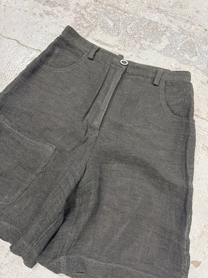 Armani 2000s Armani Grey Linen Short Size US 28 / EU 44 - 2 Thumbnail
