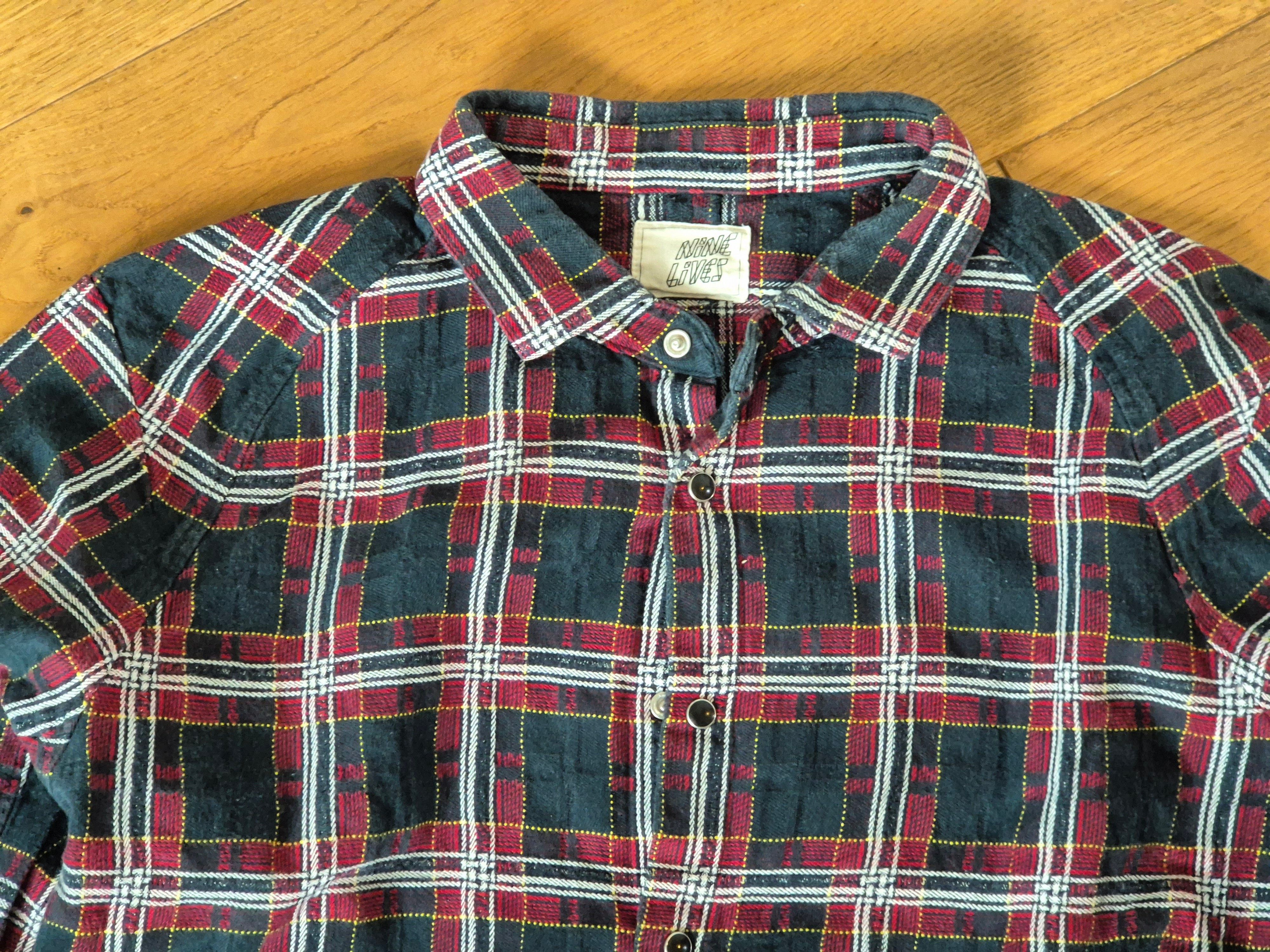 Nine Lives Nine Lives brown-red-checkered Shirt Size US M / EU 48-50 / 2 - 2 Thumbnail