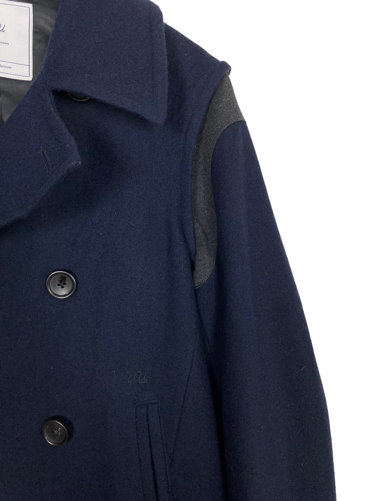 Undercover × Uniqlo Rare‼️ Undercover X Uniqlo Wool Pea Coat Size US S / EU 44-46 / 1 - 6 Thumbnail