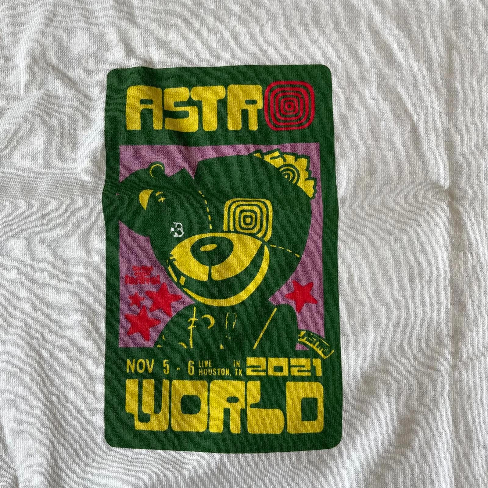 Travis Scott Travis Scott Astrofest Scare Bear T-Shirt White - Small Size US S / EU 44-46 / 1 - 2 Thumbnail