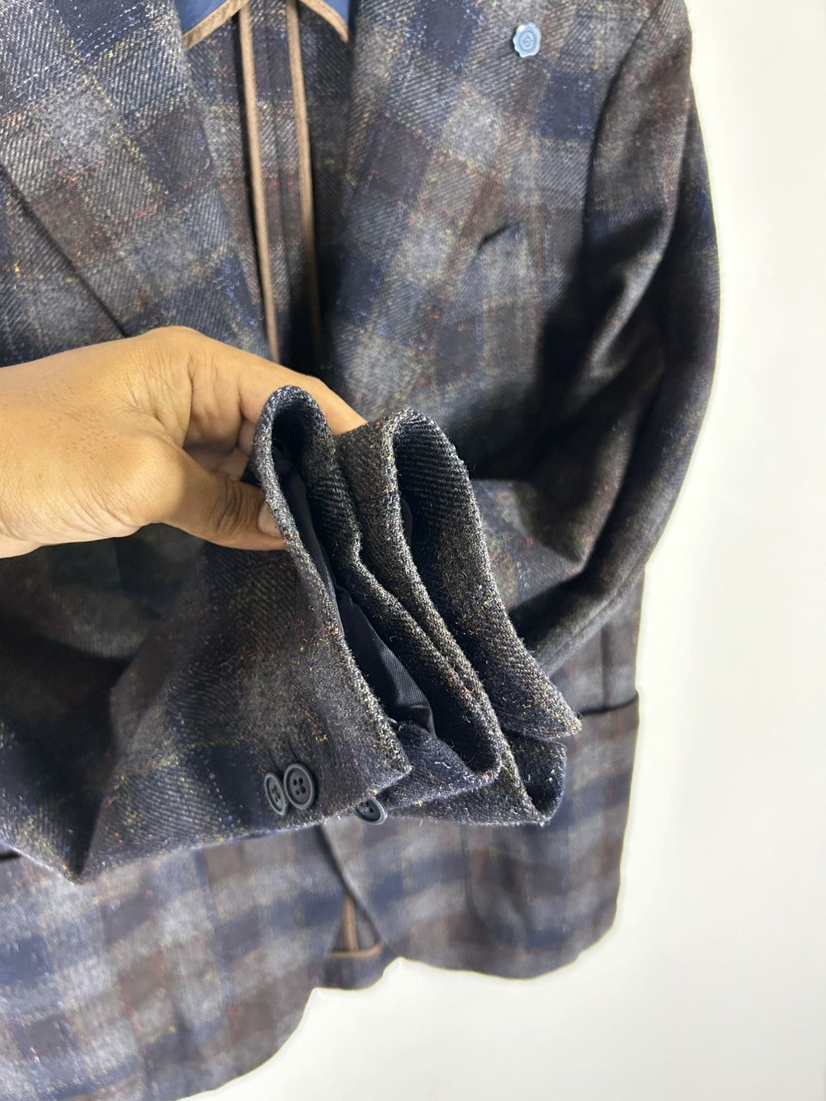 Designer 🔥51 CINQUANTUNO Italian Wool Luxury Flannel Sport Coat Size US M / EU 48-50 / 2 - 6 Thumbnail
