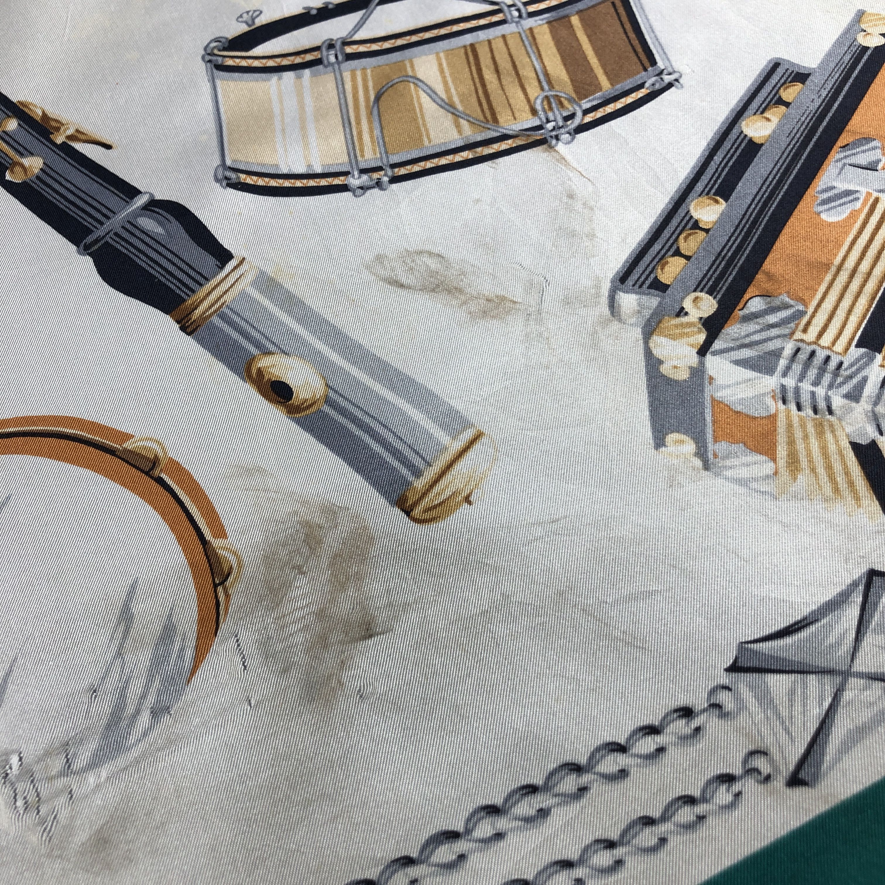 Japanese Brand Musical Instruments Hand Rolled Silk Scarf M1103 Size ONE SIZE - 5 Thumbnail