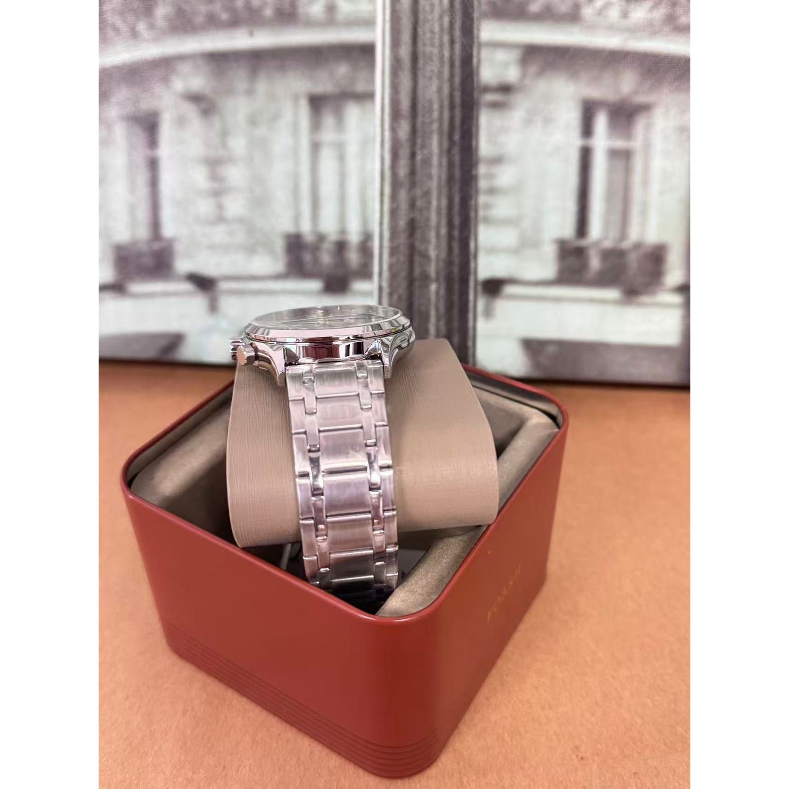 Fossil Fossil BQM7101 Fenmore Stainless Steel Watch 44mm Size ONE SIZE - 4 Thumbnail
