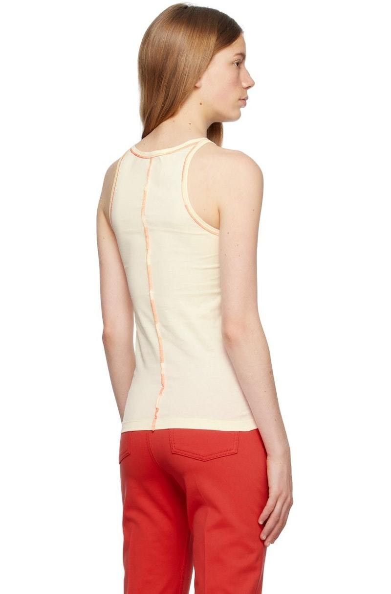 Marni o1y1125 Tank Top in Cream Size L / US 10 / IT 46 - 3 Thumbnail