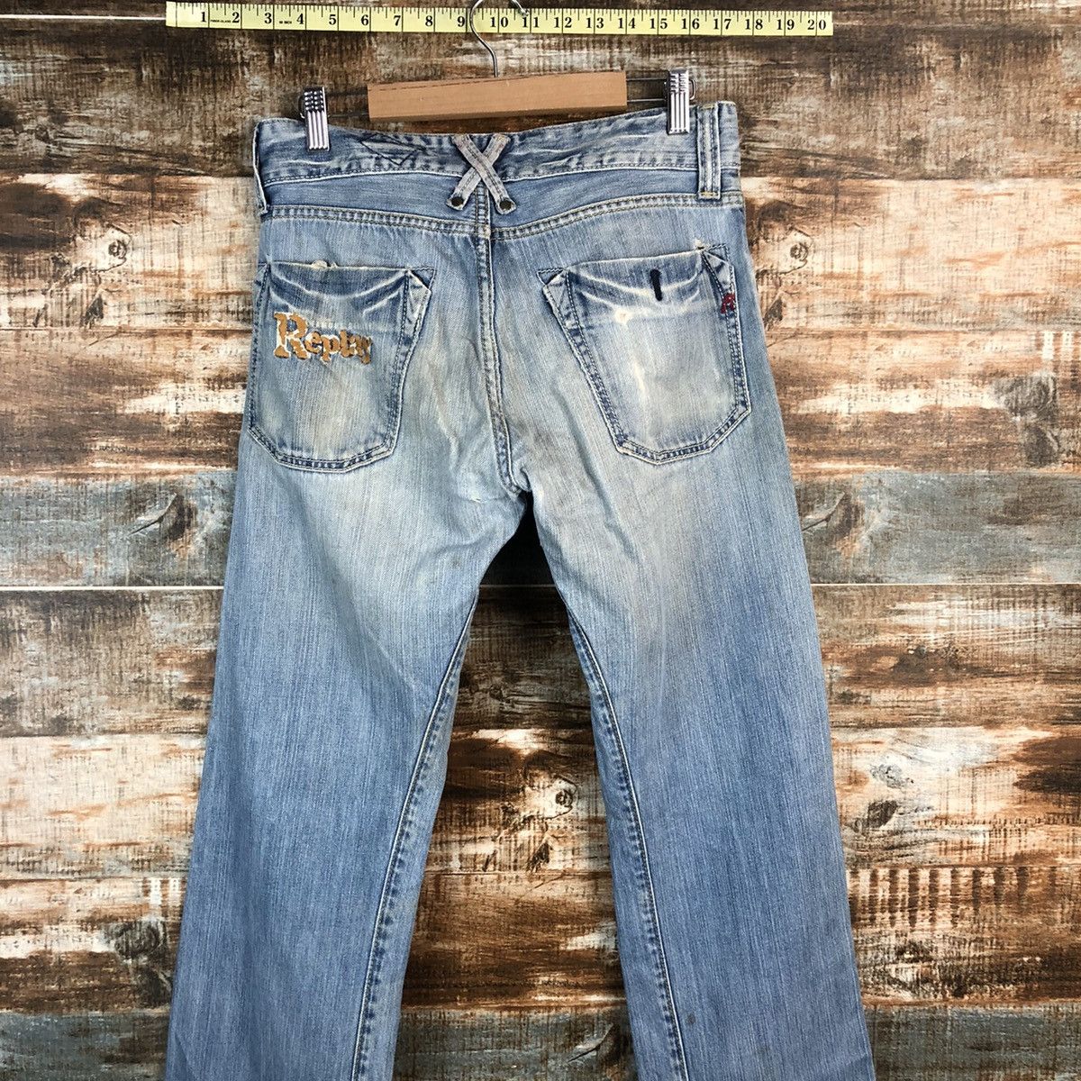 Replay Replay Blue Distressed Denim Pants #A2392 Size US 28 / EU 44 - 15 Thumbnail