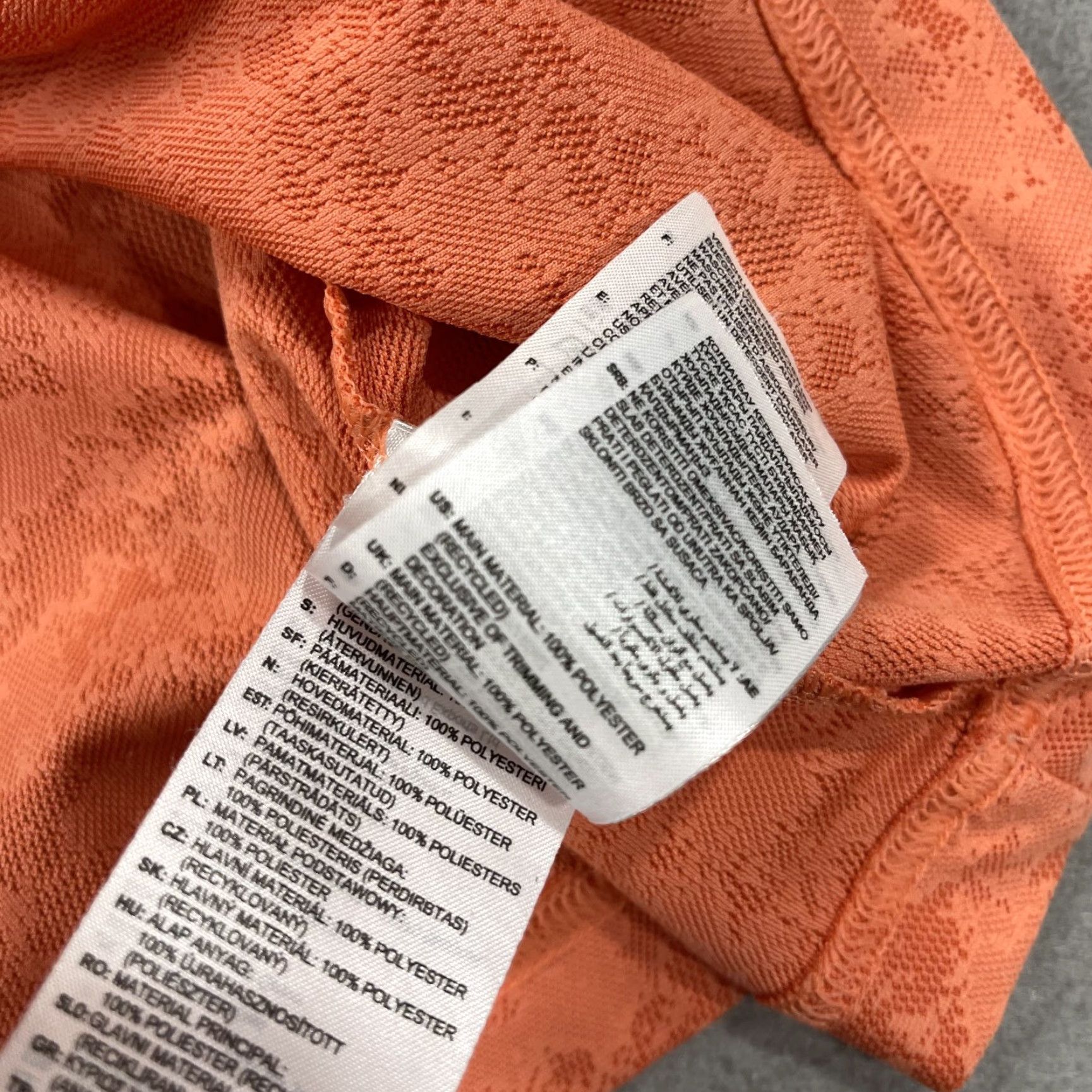 Adidas adidas Golf Polo Shirt Mens L Orange Camouflage AOP Top Polo Mens Orange Camouflage Adidas Golf Polo Size US L / EU 52-54 / 3 - 5 Thumbnail