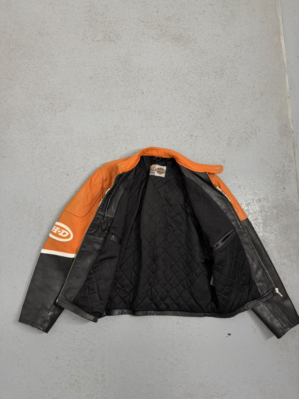 Harley Davidson Vintage Harley-Davidson Embroidered Logo Leather Jacket Size US S / EU 44-46 / 1 - 10 Thumbnail