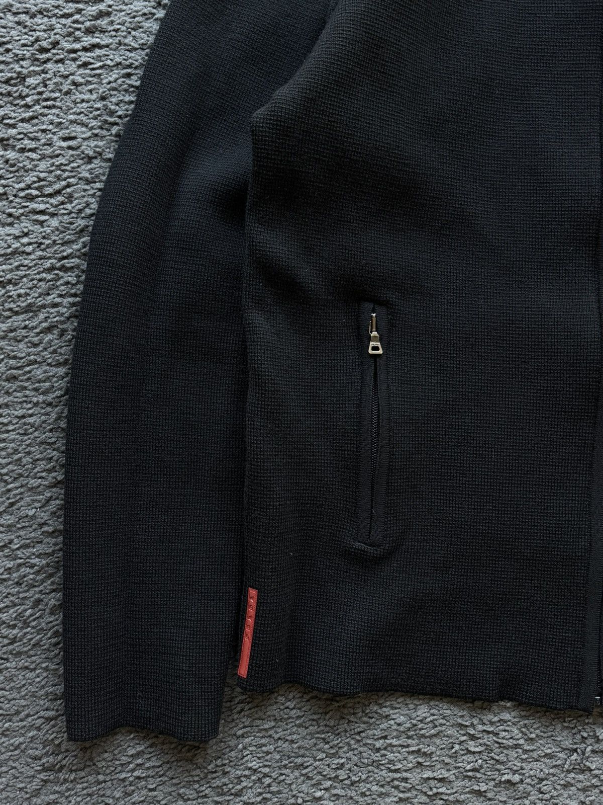 Prada Prada Sport Black 2007 Wool Knit Zip-Through Cardigan Jacket Size US XL / EU 56 / 4 - 3 Thumbnail
