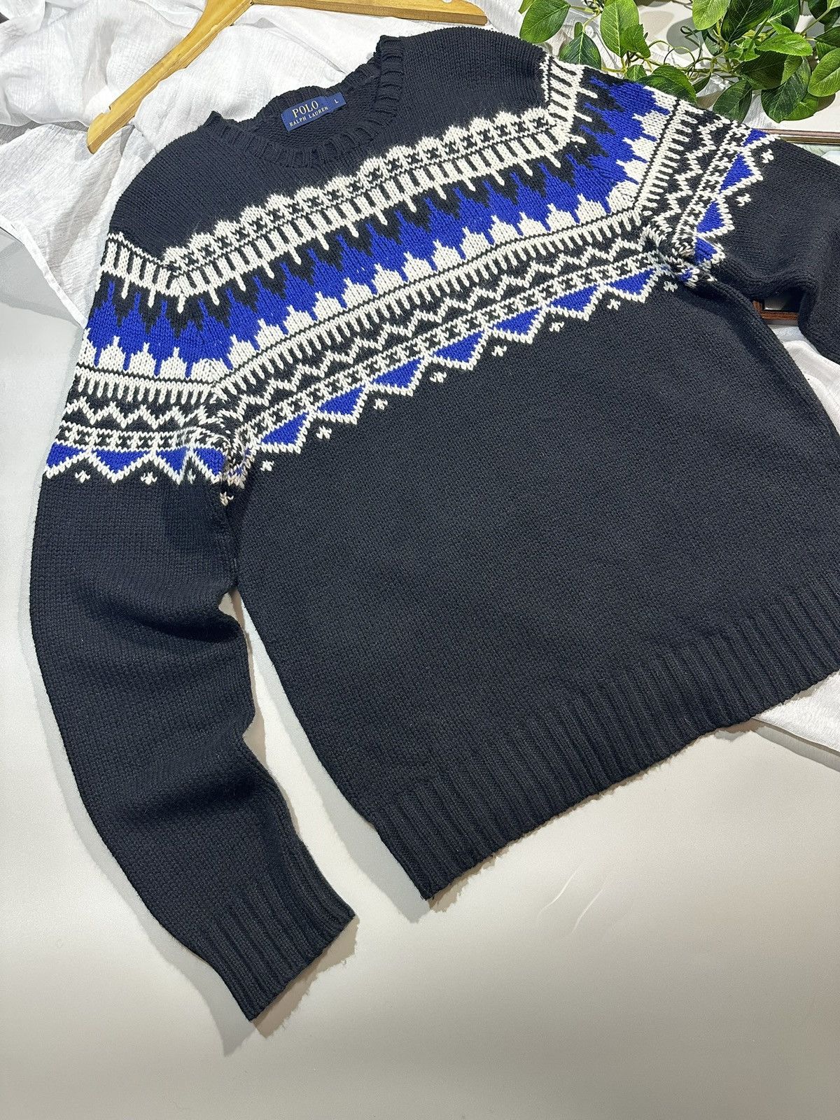 Polo Ralph Lauren Polo Ralph Lauren Fair Isle Wool Blend Sweater Jumper Knit Size US L / EU 52-54 / 3 - 2 Thumbnail