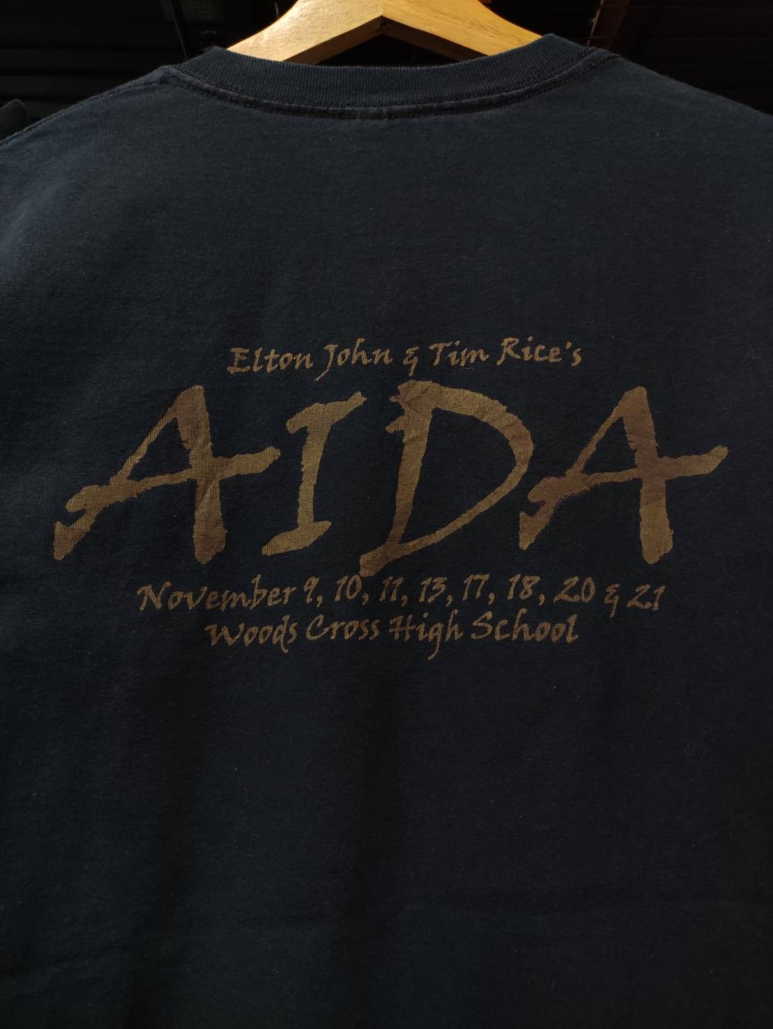 Band Tees Vtg 00's Elton John and Tim Rice's Aida " Eye of Horus " Size US M / EU 48-50 / 2 - 8 Thumbnail