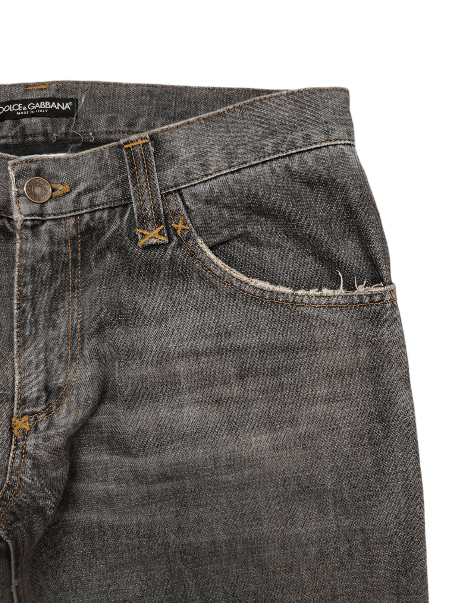 Dolce & Gabbana Dolce & Gabbana Clawmark Distress Faded Denim Jeans Size US 34 / EU 50 - 4 Thumbnail