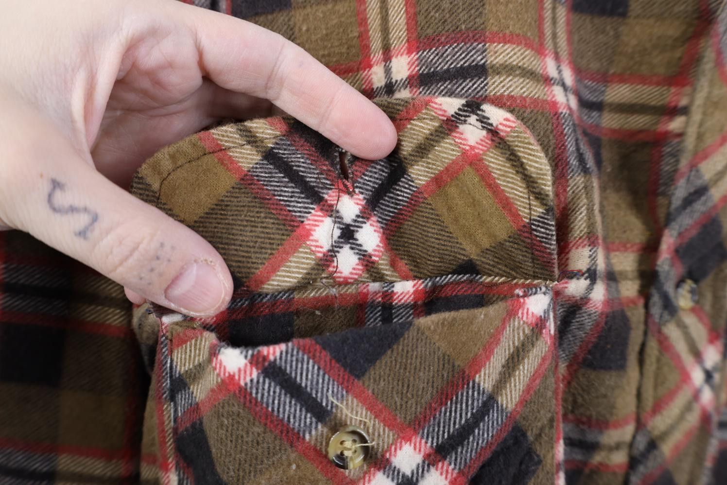 Vintage Vintage 70s Streetwear Sanforized Button Shirt Jacket Shirt Size US L / EU 52-54 / 3 - 8 Thumbnail