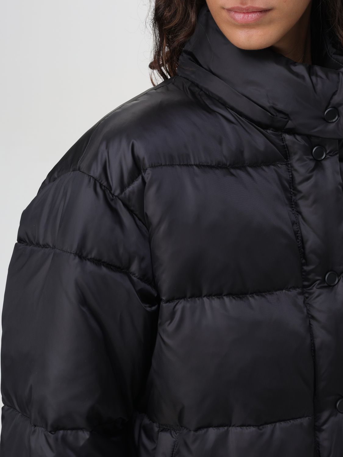 Pinko o1s22i1n0824 Hooded Down Jacket in Black Size XS / US 0-2 / IT 36-38 - 4 Thumbnail