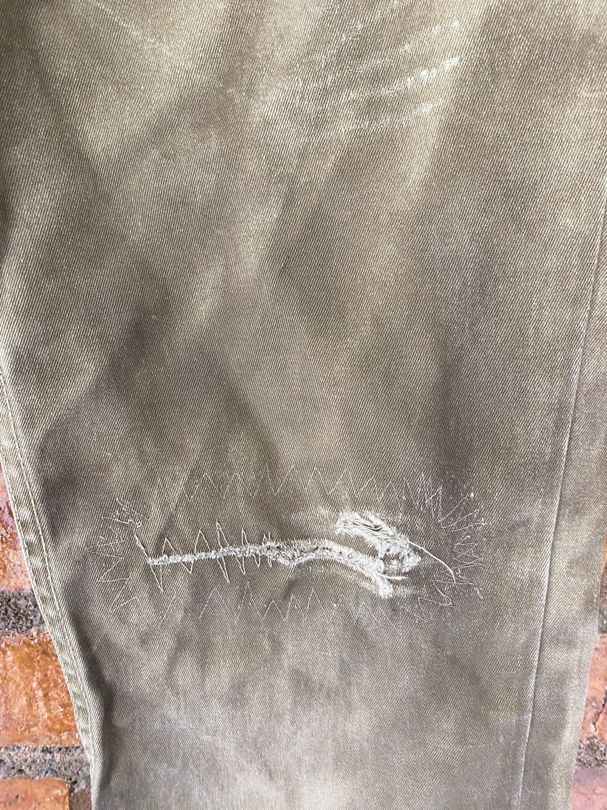 Isamu Katayama Backlash Isamu Katayama Backlash Rusty Leather trim Flare Pants Size US 29 - 8 Thumbnail