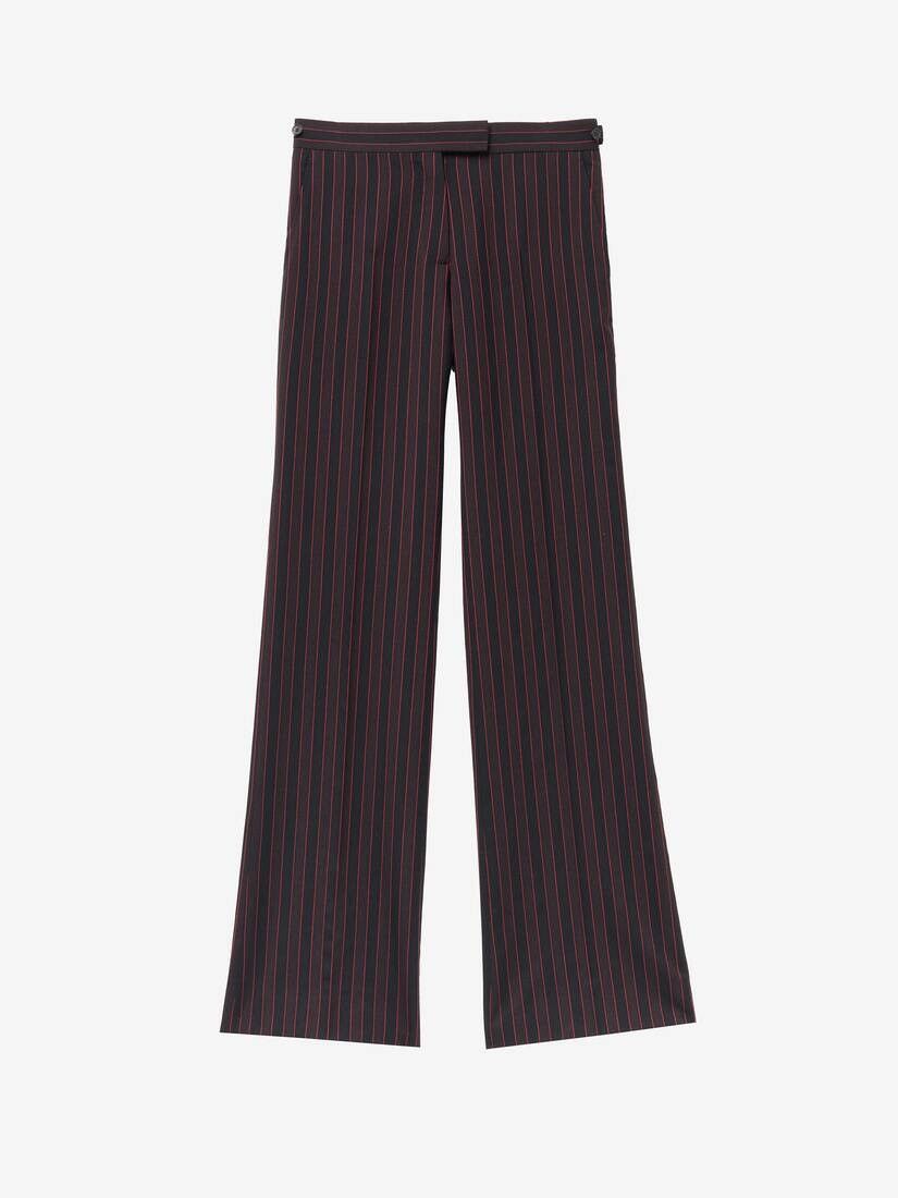 Alexander McQueen o1srvl11e0226 Pinstripe Low Rise Trousers In Multicolor Size 26" / US 2 / IT 38 - 1 Thumbnail