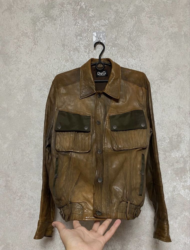 Dolce & Gabbana Dolce Gabbana Leather Jacket Size US L / EU 52-54 / 3 - 3 Thumbnail